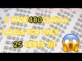 HOW TO MAKE & APPLY CLEAR LIPGLOSS LABELS l I Made 480 Lipgloss labels for 25 cents l Easy DIY l Ep7