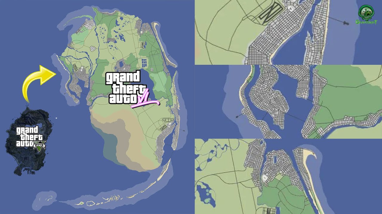 GTA 6 leaked map is enormous compared to GTA 5's