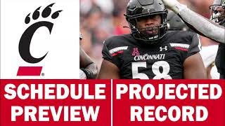 Cincinnati Football 2024 Schedule Preview & Record Projection