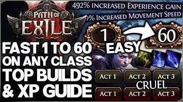 Path of Exile 2 - How to Level FAST On ANY Class - Best Build & EASY Leveling XP Skill Points Guide!