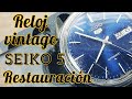 limpieza y pulido de reloj SEIKO 5 vintage