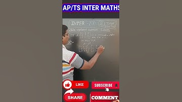 Matrices|| Inter 1A ||2 Marks Q