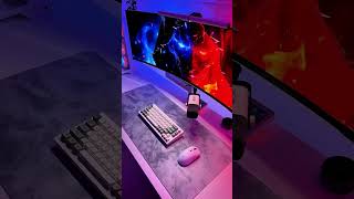 New gaming monitor rtx 5090 💙❤️ #pcbuilders #pcgaming #gamingsetup #gamer #gamingroomsetup