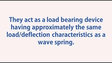Smalley Linear Wave Springs