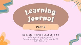 Learning Journal Part 2 - Pelatihan Dasar CPNS Tahun 2022