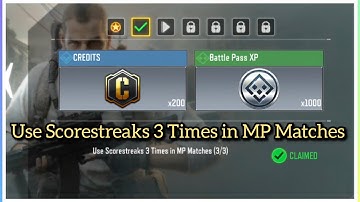 Call Of Duty Mobile Use Scorestreaks 3 Times in MP Matches Task Complete