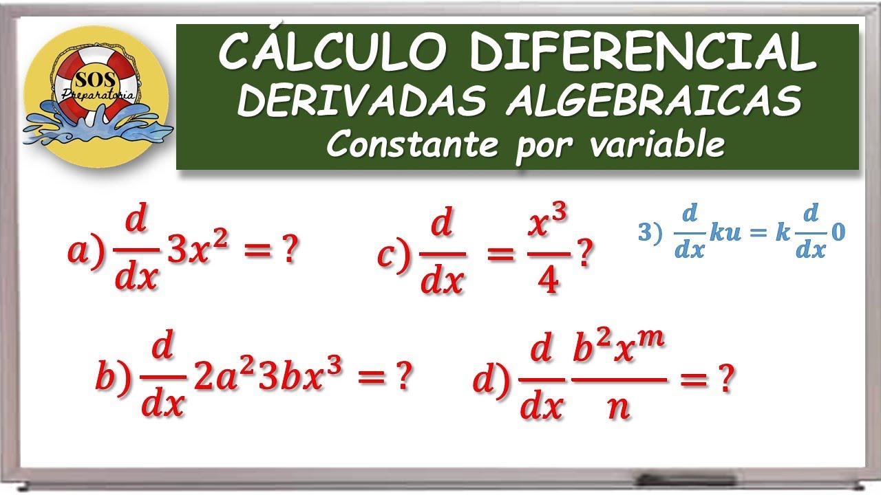 Derivada De Una Constante Por Una Variable Reglas Básicas De Derivación Parte 3 De 4 Youtube