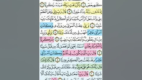 تيسير حفظ سورة مريم بالتكرار الوجه الاول الآيات (1-11) مكرر 5 مرات بصوت الشيخ عبد الباسط