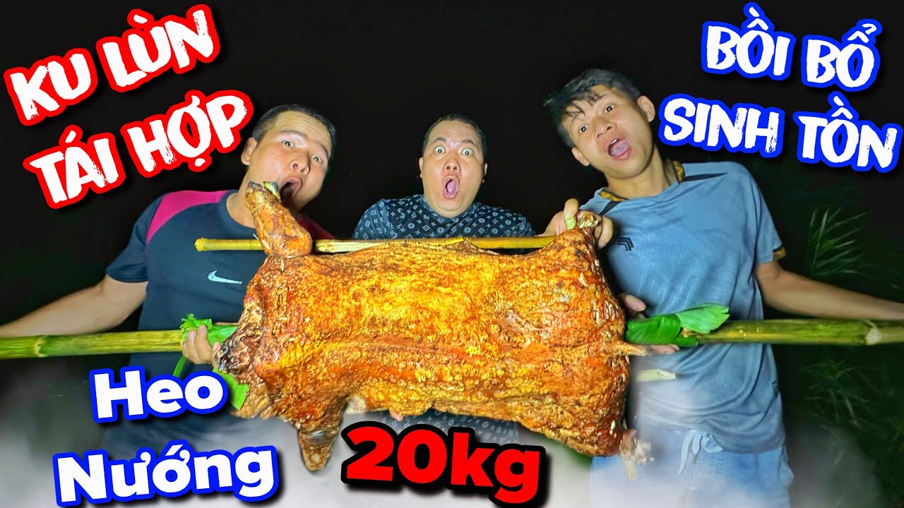 Thánh Xàm kết thúc chuyến sinh tồn chơi luôn nguyên con heo 20kg nướng sốt thần thánh đãi team 