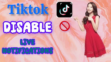 How To Disable Live Notifications On TikTok 2025| tiktok live notifications off
