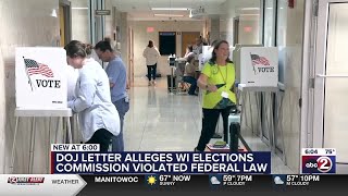 Department of Justice announces action against Wisconsin Elections Commission over complaint proc...