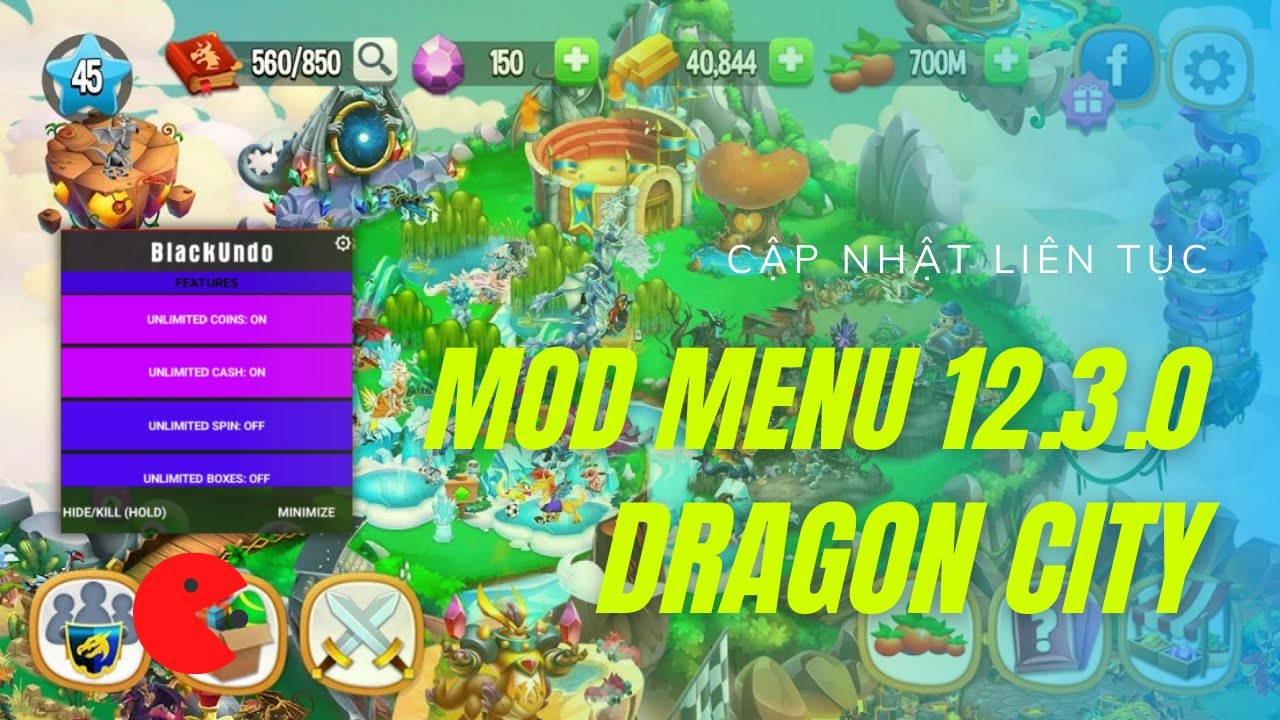 Menu Mod Dragon City V12.3.0 Black Undo YouTube
