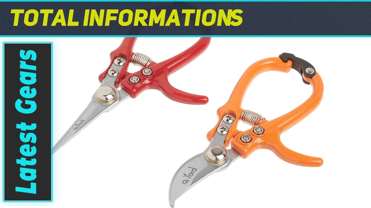 Q-yard Mini Pruning Shears – Best Ergonomic Garden Scissors for Effortless Cutting