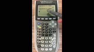 Random numbers with TI-84