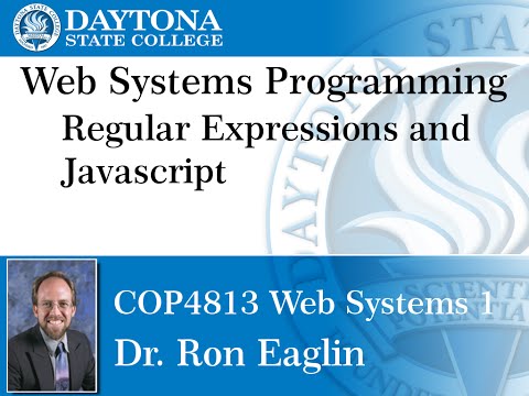Web Programming - Regular Expressions and  JavaScript