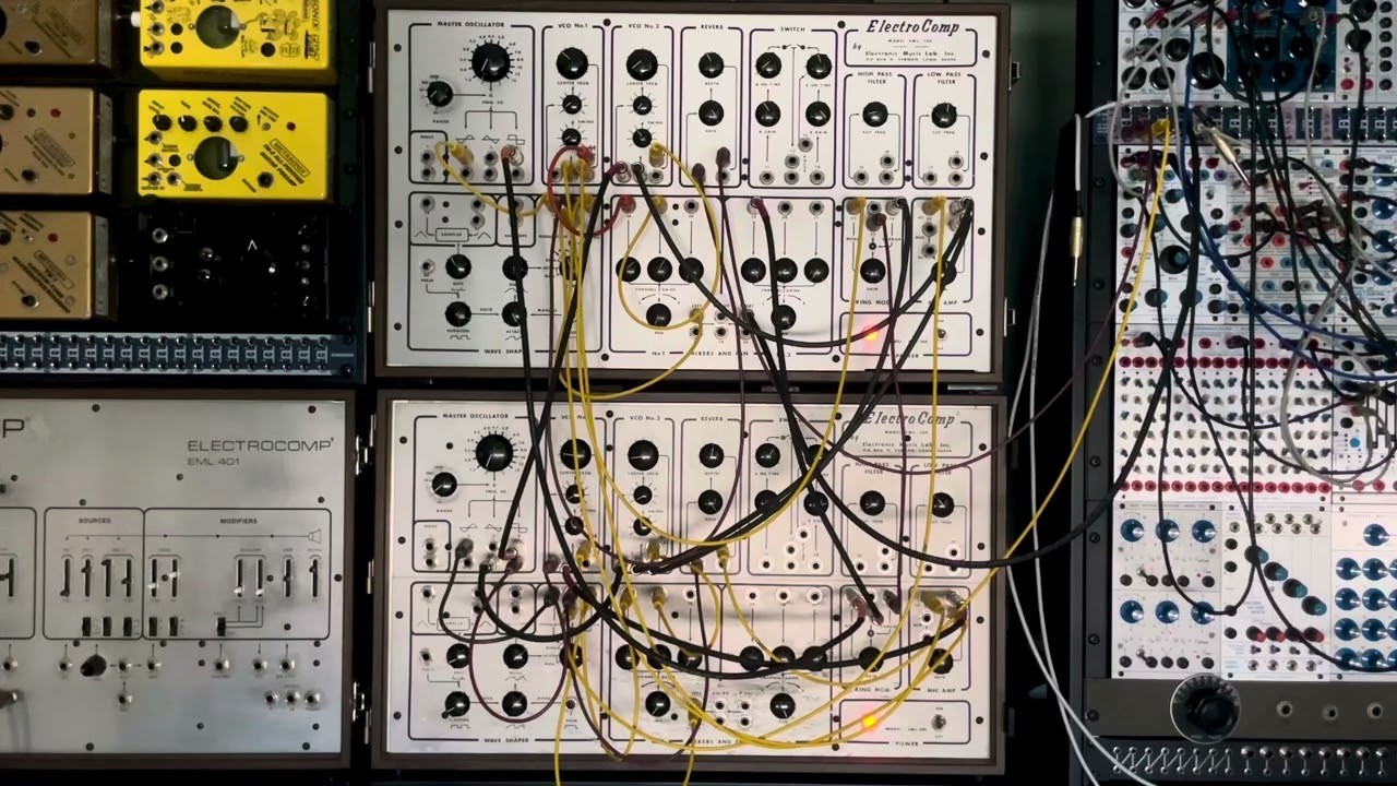 9/22/25 A pair of ElectroComp EML 200 synthesizers + CXM 1978