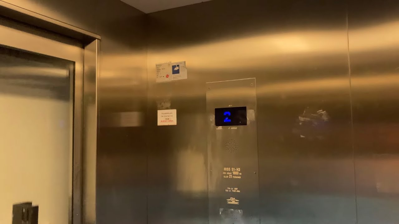 2007 PH Company MRL Traction Elevators @ Åregaraget, Vällingby, Sweden.