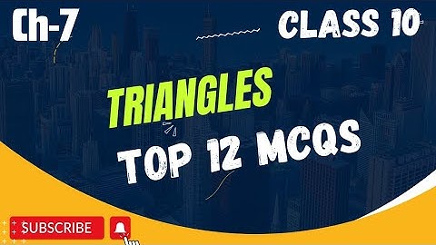 most important questions class 10 maths | Triangles chapter 7 | RD Sharma mcqs & pyqs
