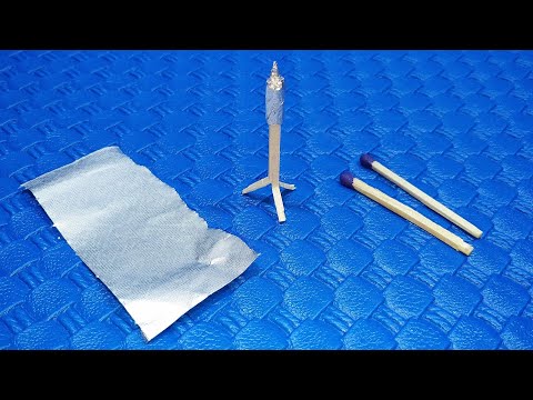 DIY Mini Rocket | How To Make Mini Rocket From Matches