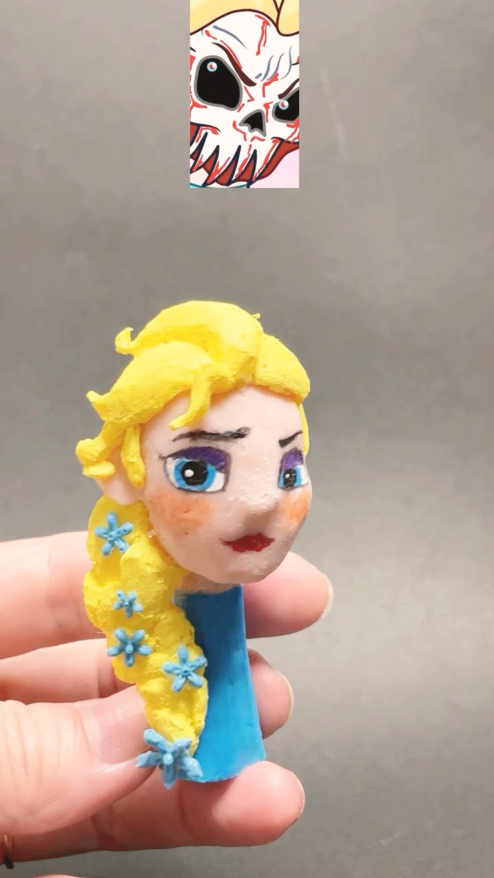 I made a Sprunki OC Elsa(from Frozen) With 3D pen