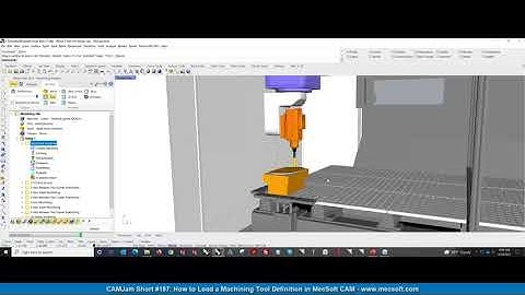 How to Load a Machine Tool Definition in MecSoft CAM