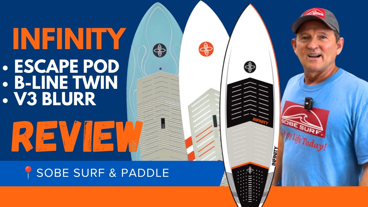Infinity SUP Surfboard Review/ Escape Pod/ B-Line Twin/ V3 Blurr