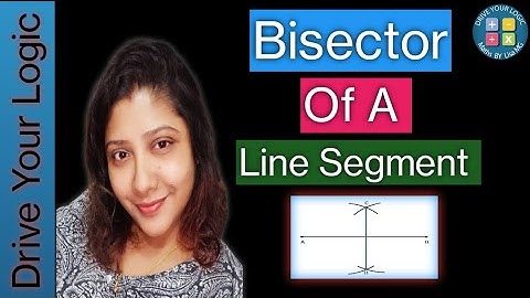 Very easy way to bisect a line segment| #Bisector  @DriveYourLogic-MathsByLisaMG