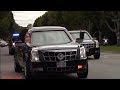 United States President Donald Trump's Motorcade & United States Secret Service in Beverly Hills