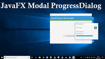 JavaFX Modal Progress Dialog With ControlsFX