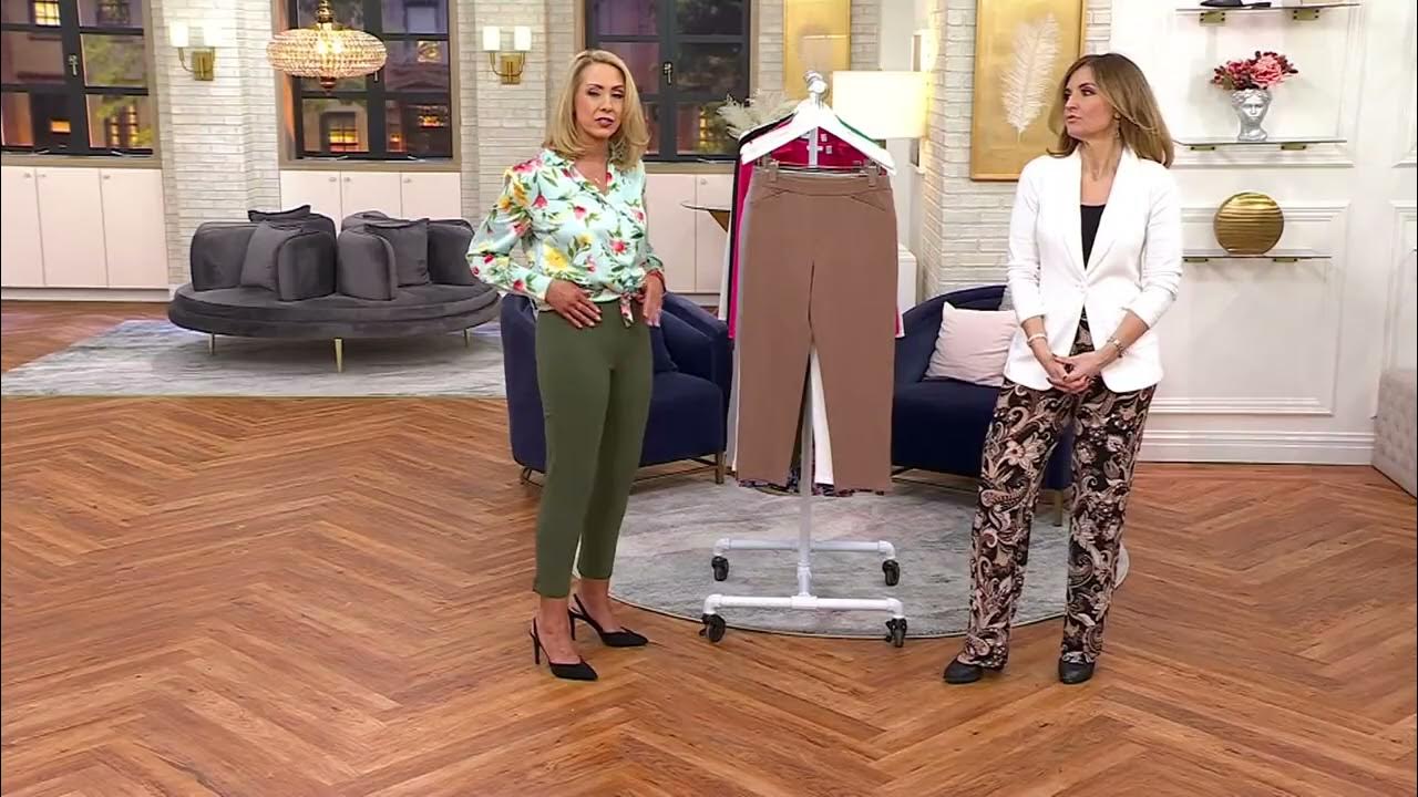 Susan Graver Weekend Premium Stretch Pull-On Crop Pants on QVC