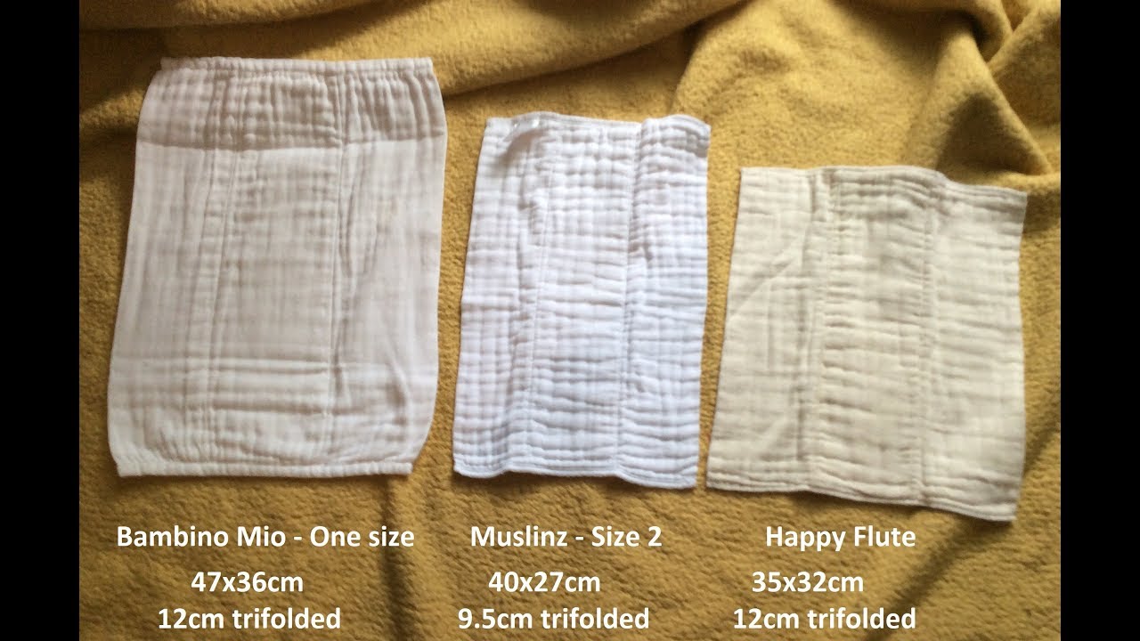 Cloth Nappy Prefold Review/Comparison 