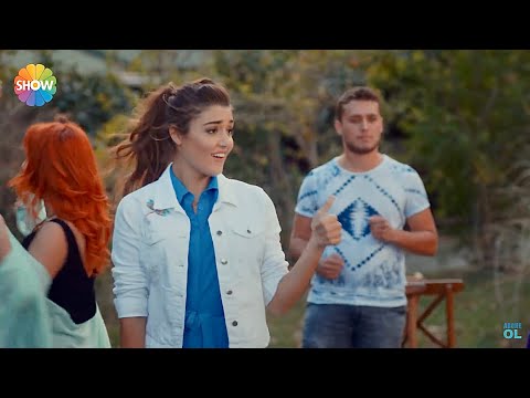 Hande Erçel Sandalye kapmaca oynuyor