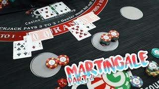 THIS SYSTEM WILL MAKE YOU RICH....Maybe - Testing Martingale System #2 | Live Blackjack Session