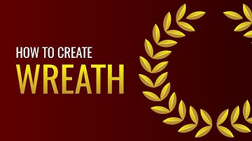 How to Create Gold Laurel wreath in CorelDRAW / Easy Tutorial / Floral
