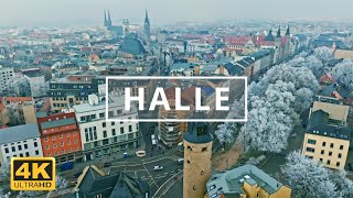 Halle (Saale), Germany 🇩🇪 | 4K Drone Footage (With Subtitles)