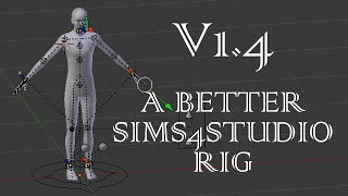 The Upgraded Sims4Studio Male Rig V1.4 with Inverse Kinematics/IK Controllers