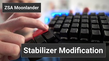 ZSA Moonlander Stabilizer Modification + what is coming next for the thumb modules?