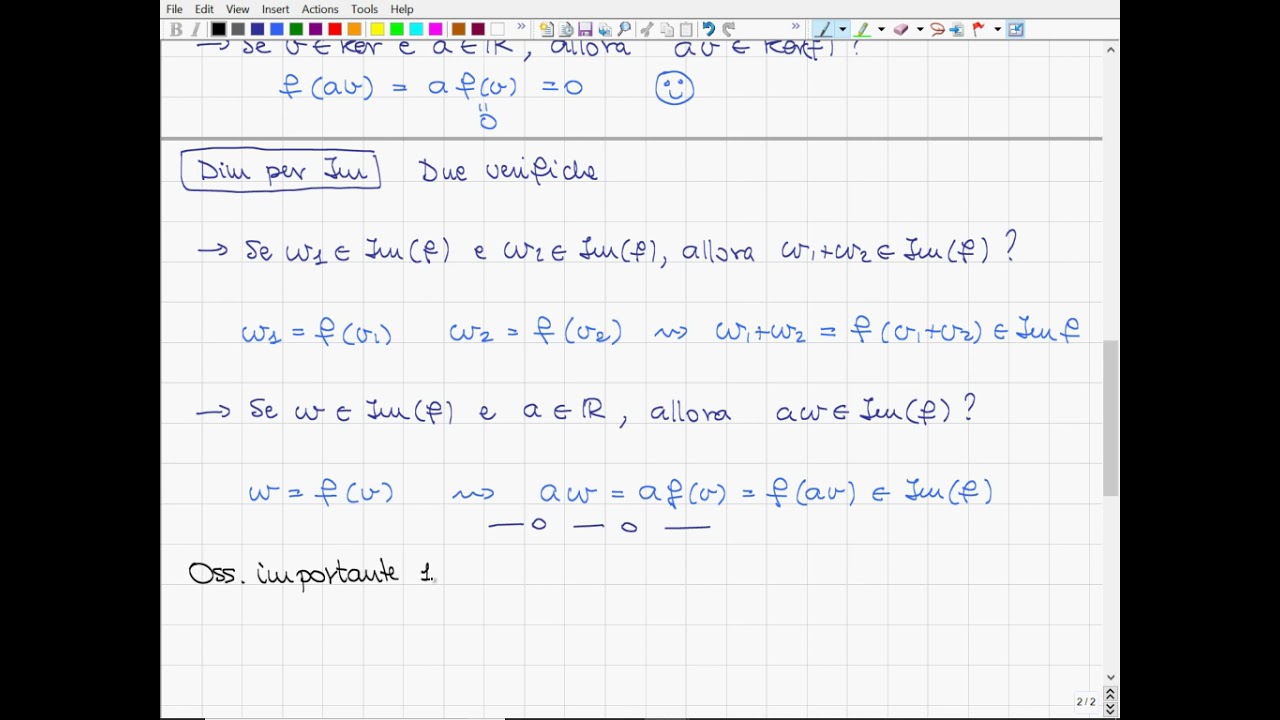 19 Ker E Immagine Di Un'applicazione Lineare, Teorema Rank Nullity, Iniettività, Surgettività