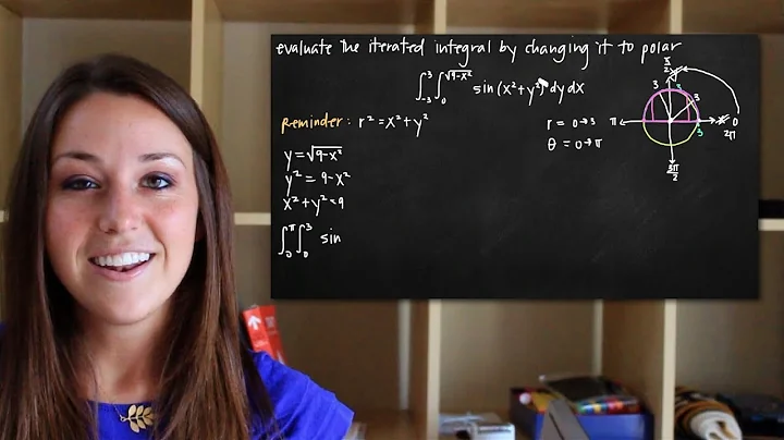 Converting iterated integrals to polar coordinates (KristaKingMath)