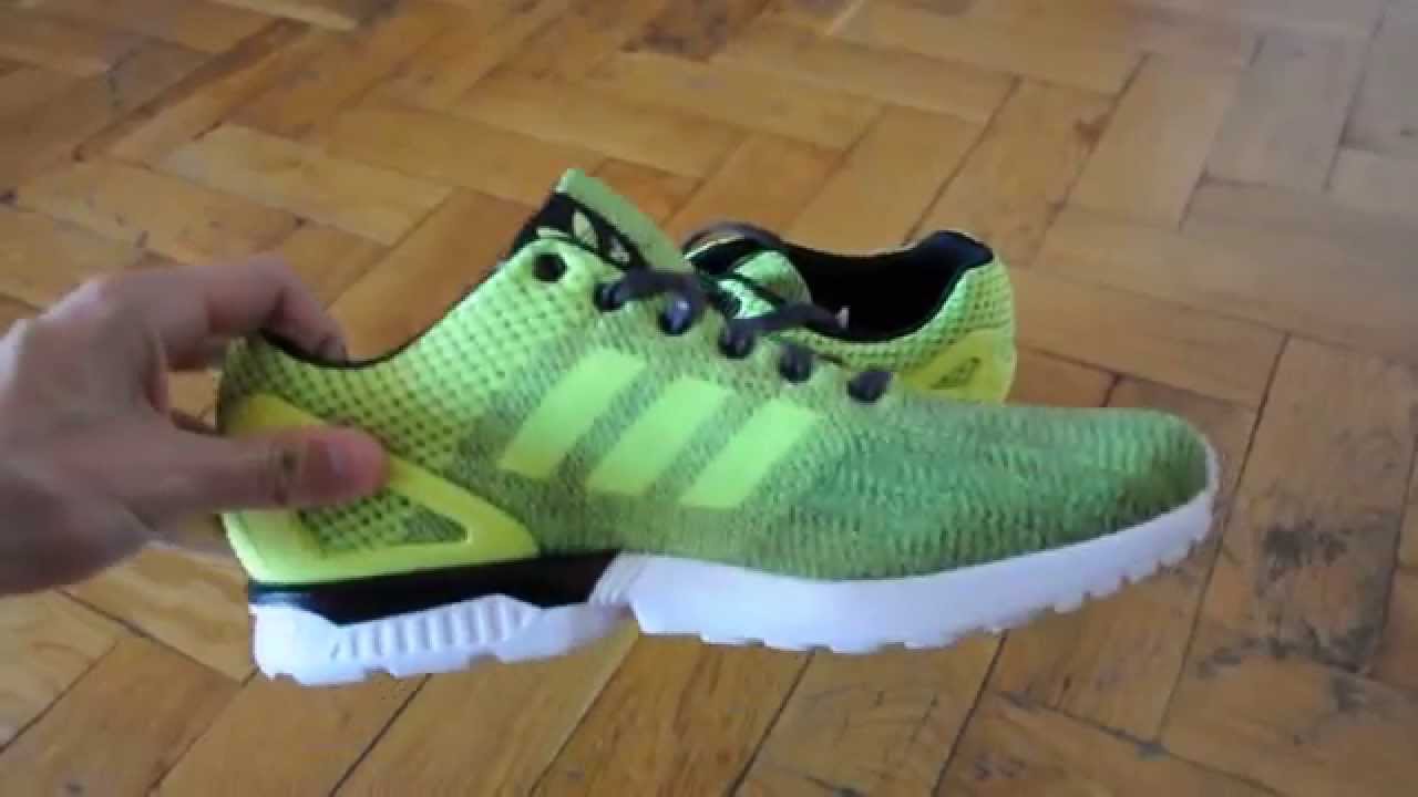 кроссовки adidas zx flux салатовые shopim.net