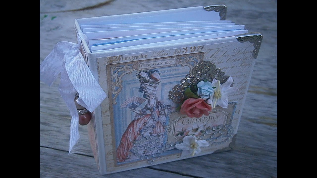 Mini Album with envelope pocket page tutorial YouTube