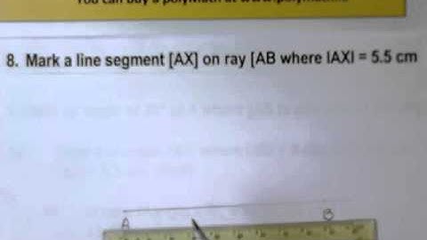 8  Cut off a line segment on a ray