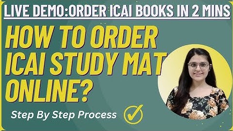 Order ICAI Study Material 📚 Live Demo to Order CA Final Books & SPOM #ca