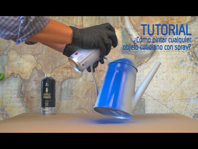 Cómo pintar objetos de plástico con spray? Tutorial paso a paso. 