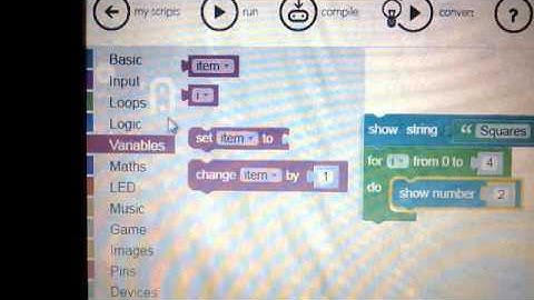 Programming on the BBC Microbit Website.