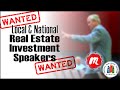 Looking for Local &amp; National Real Estate Investor Speakers for Meetup Events / National REIA