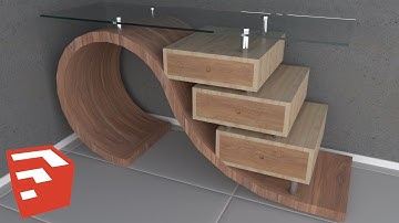 How to make furniture in sketchup /Credenza 2