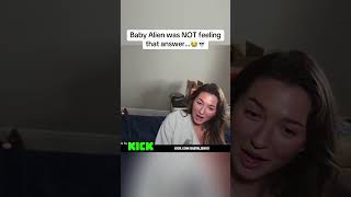 Do you guys think Baby Alien believed her💀 #babyalien