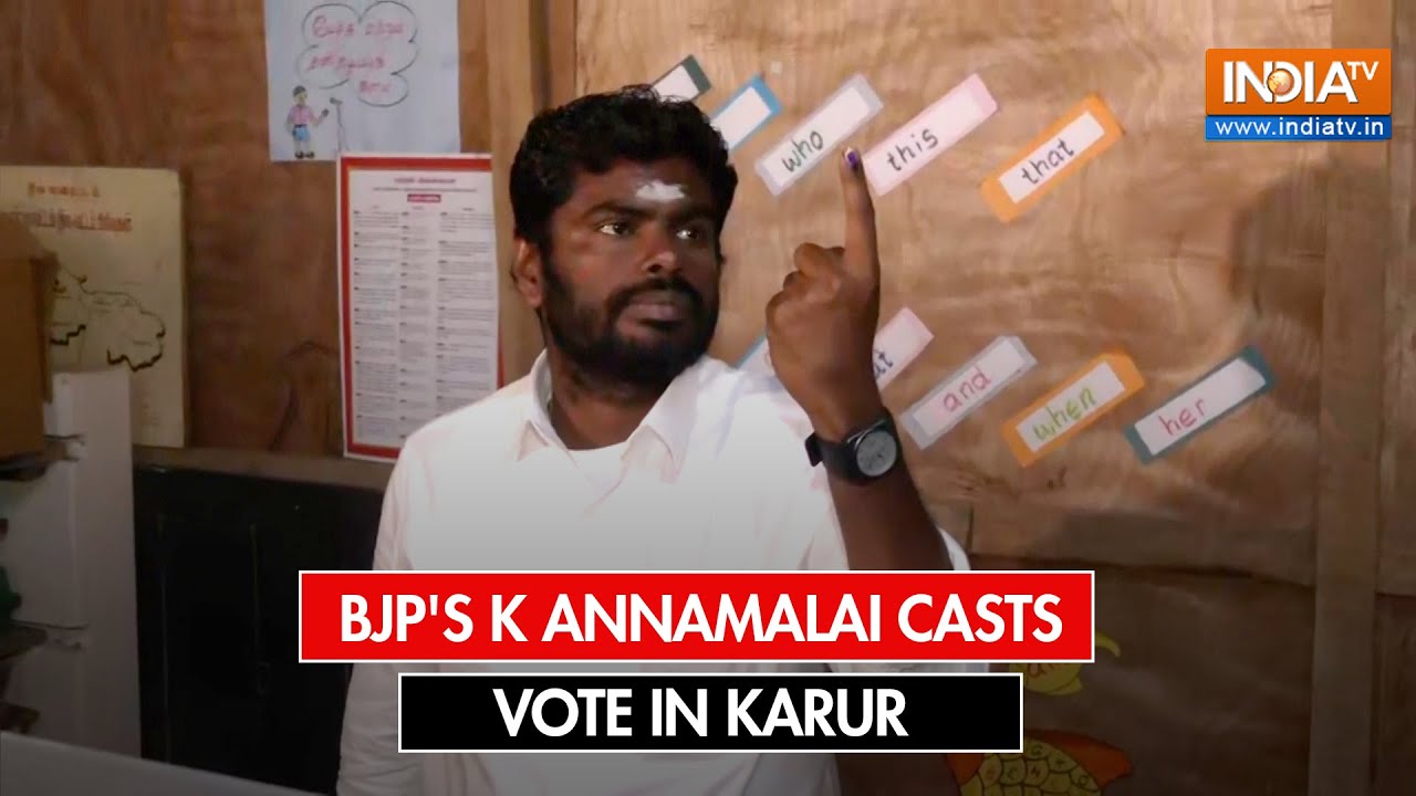Lok Sabha Election 2024: BJP Tamil Nadu President K Annamalai Casts ...