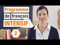 Programme de franais intensif niveau intermdiaire